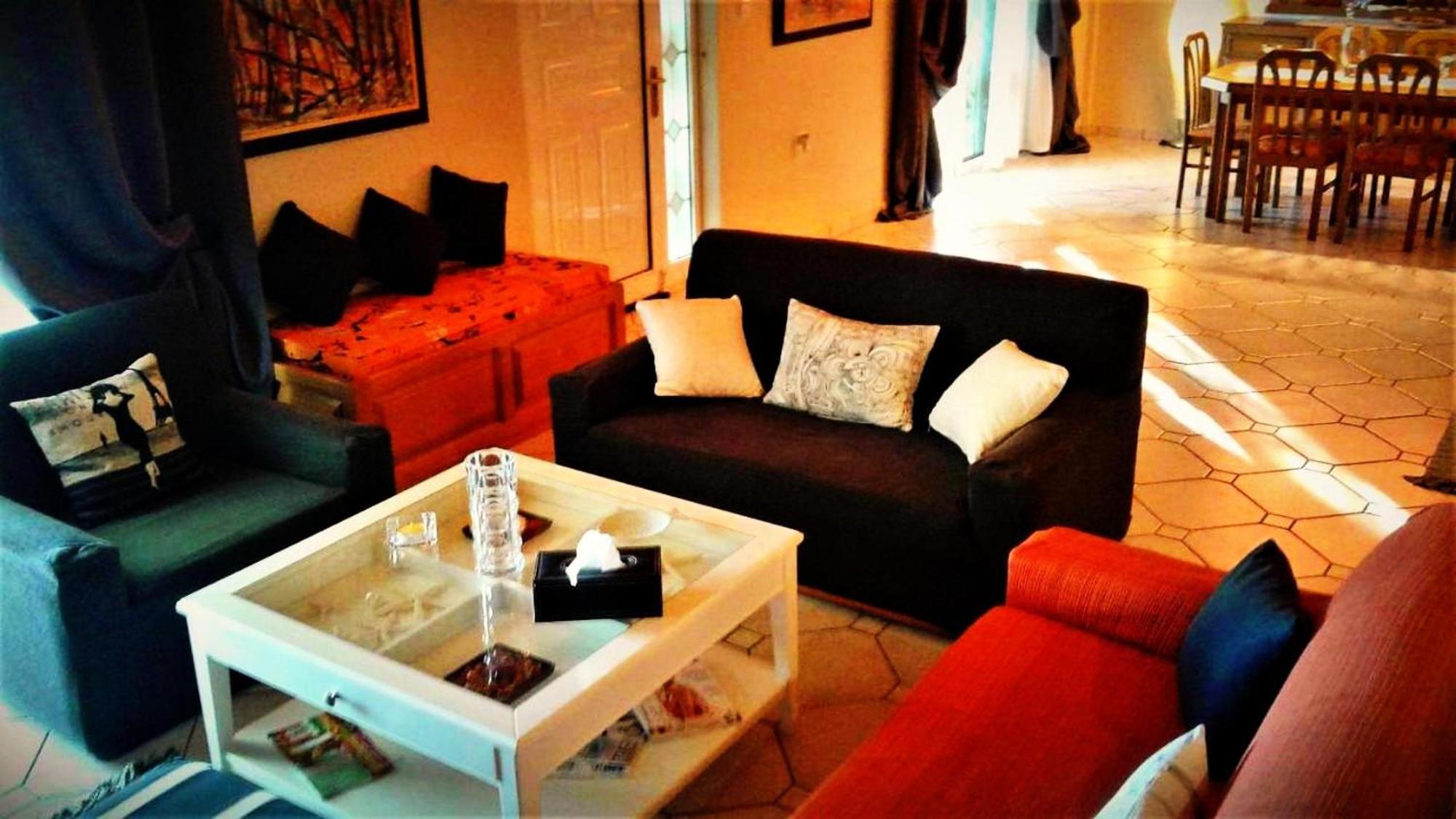 Villa "Eva" - Entire Beachfront Holiday Home - 4S Agia Marina  ภายนอก รูปภาพ